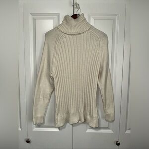Altar'd State Longsleeve Turtleneck Soft Knit Sweater Cream XS